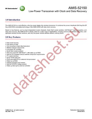 AMIS-52150-XTD datasheet  